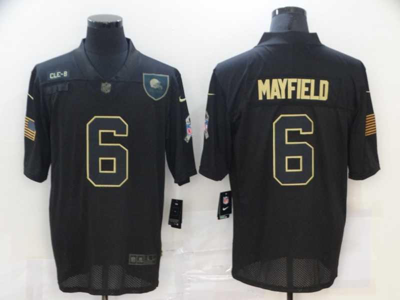 Nike Browns 6 Baker Mayfield Black 2020 Salute To Service Limited Jersey,We sell and wholesale Nike Browns 6 Baker Mayfield Black 2020 Salute To Service Limited Jersey on line form chian!